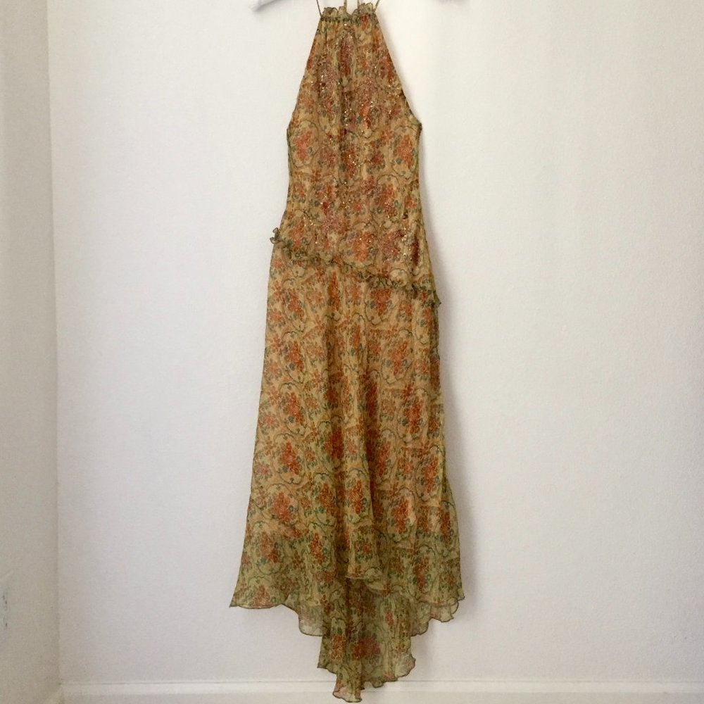 Laundry Silk Beaded Dress
